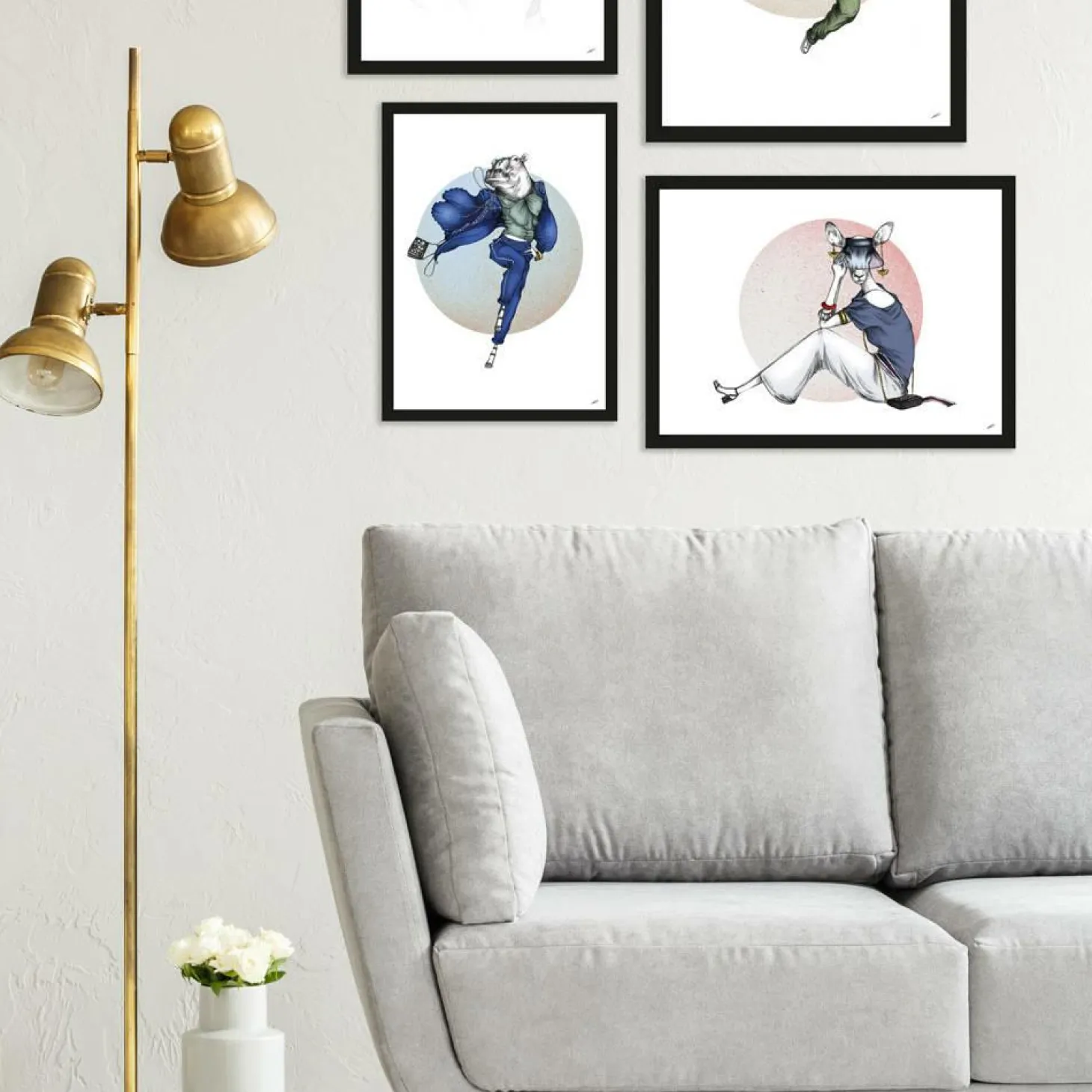 Art Print Antelope - zelf samenstellen - Loft24.nl
