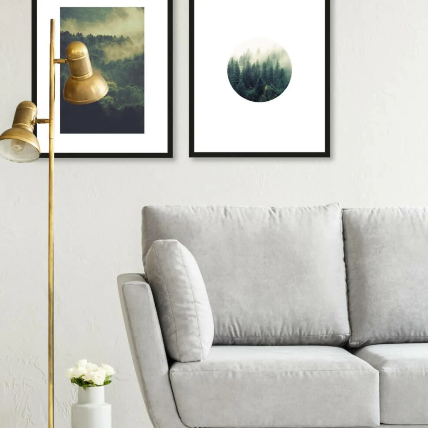 Art Print Contemporary Forest - zelf samenstellen - Loft24.nl
