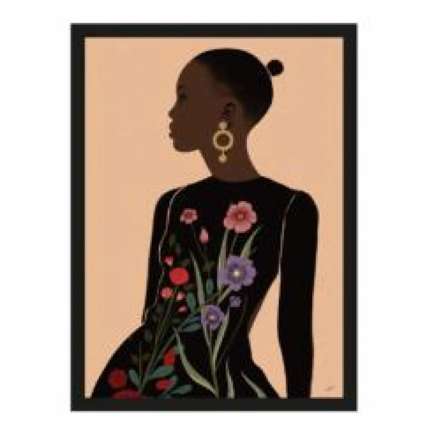 Art Print Flower Lady - zelf samenstellen - Loft24.nl