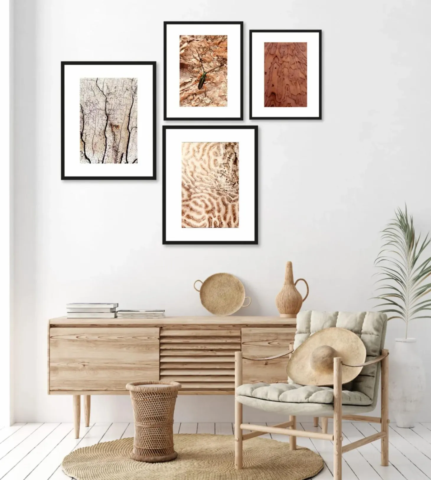 Art Print Layered pink brains - zelf samenstellen - Loft24.nl