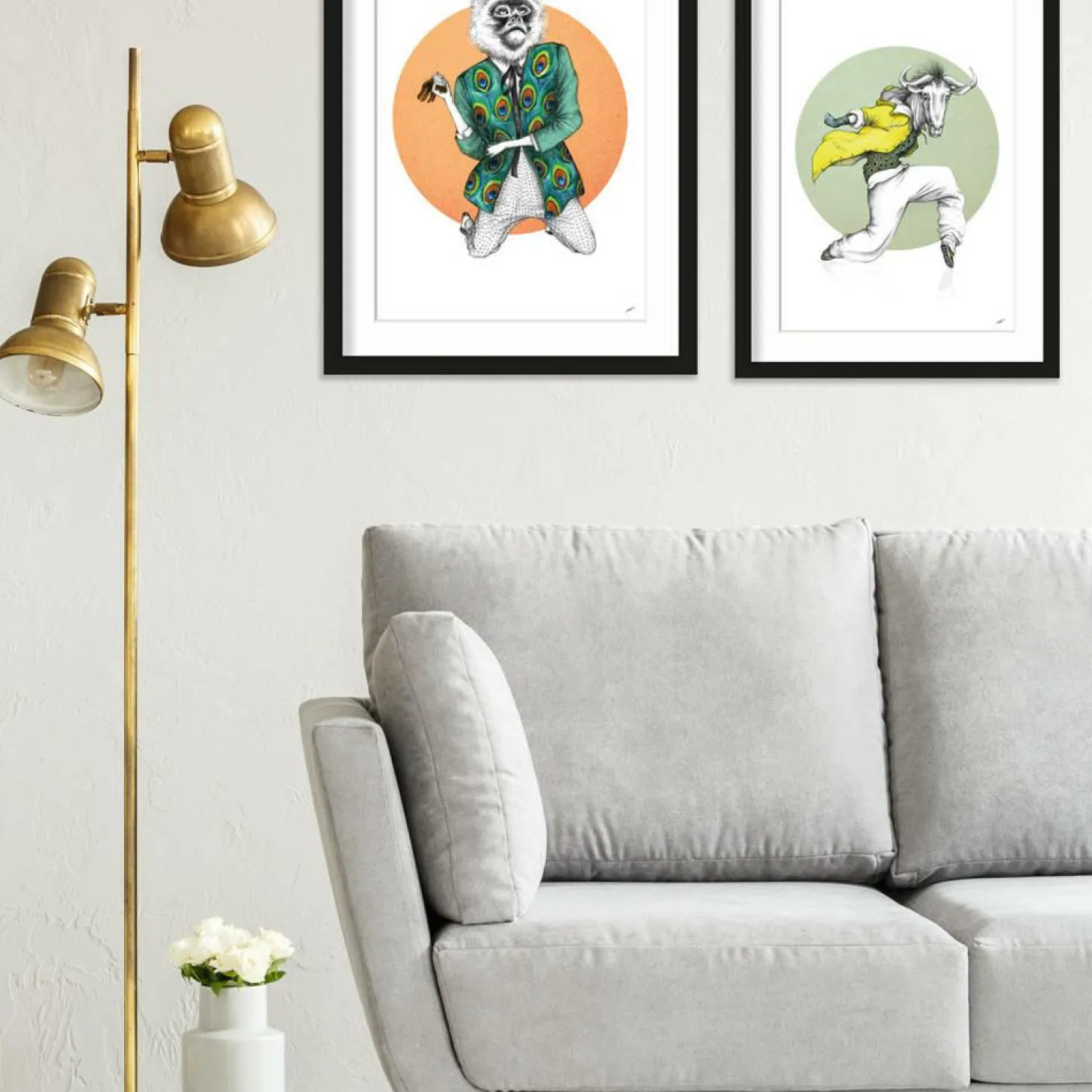 Art Print Monkey - zelf samenstellen - Loft24.nl