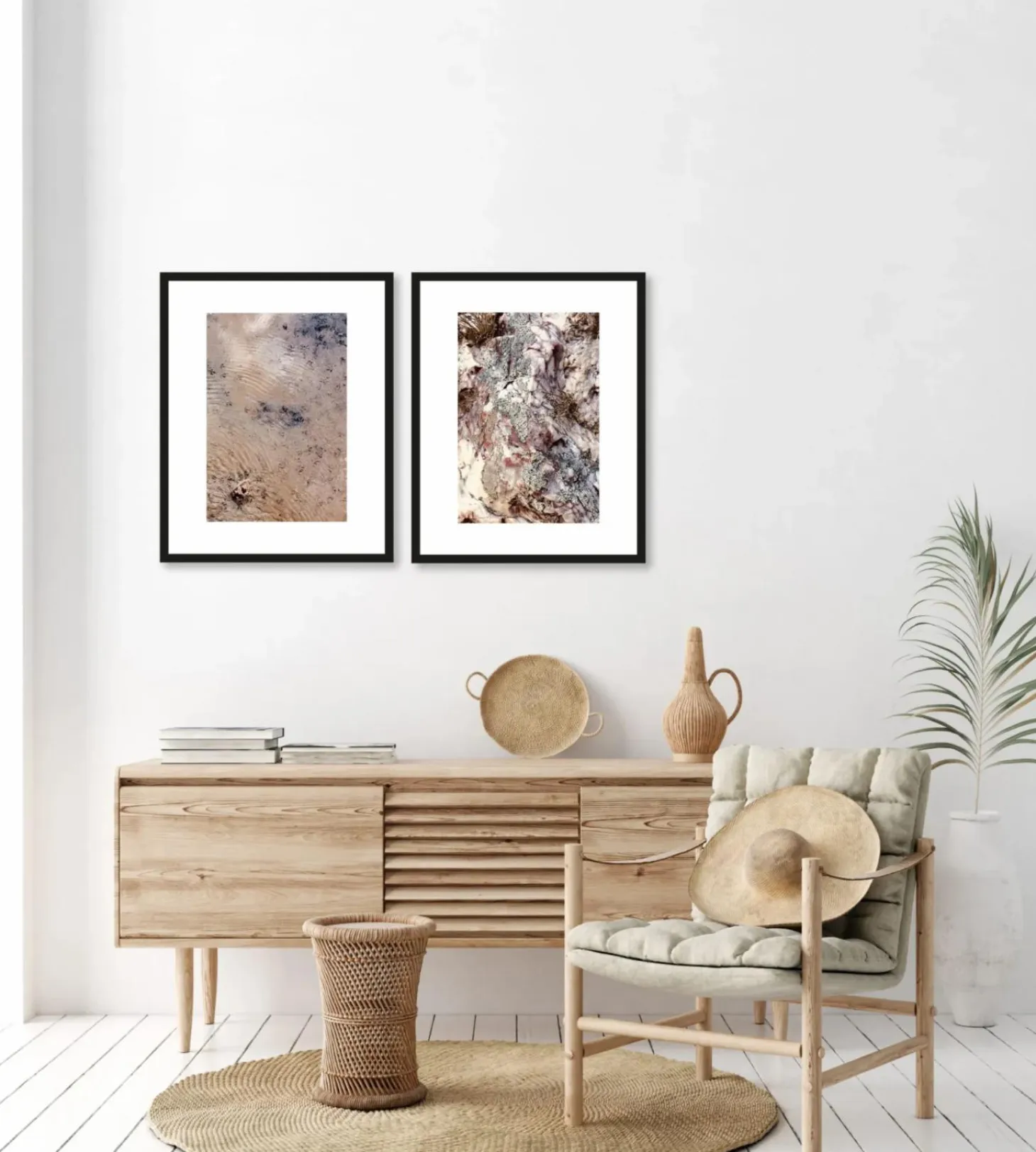 Art Print Stone plants - zelf samenstellen - Loft24.nl