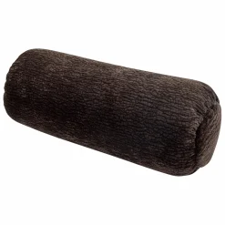 Baggy rolkussen 50xØ23cm 3d chenille donkerbruin - Loft24.nl