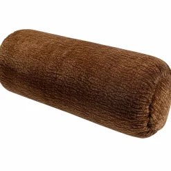 Baggy rolkussen 50xØ23cm 3d chenille middenbruin - Loft24.nl