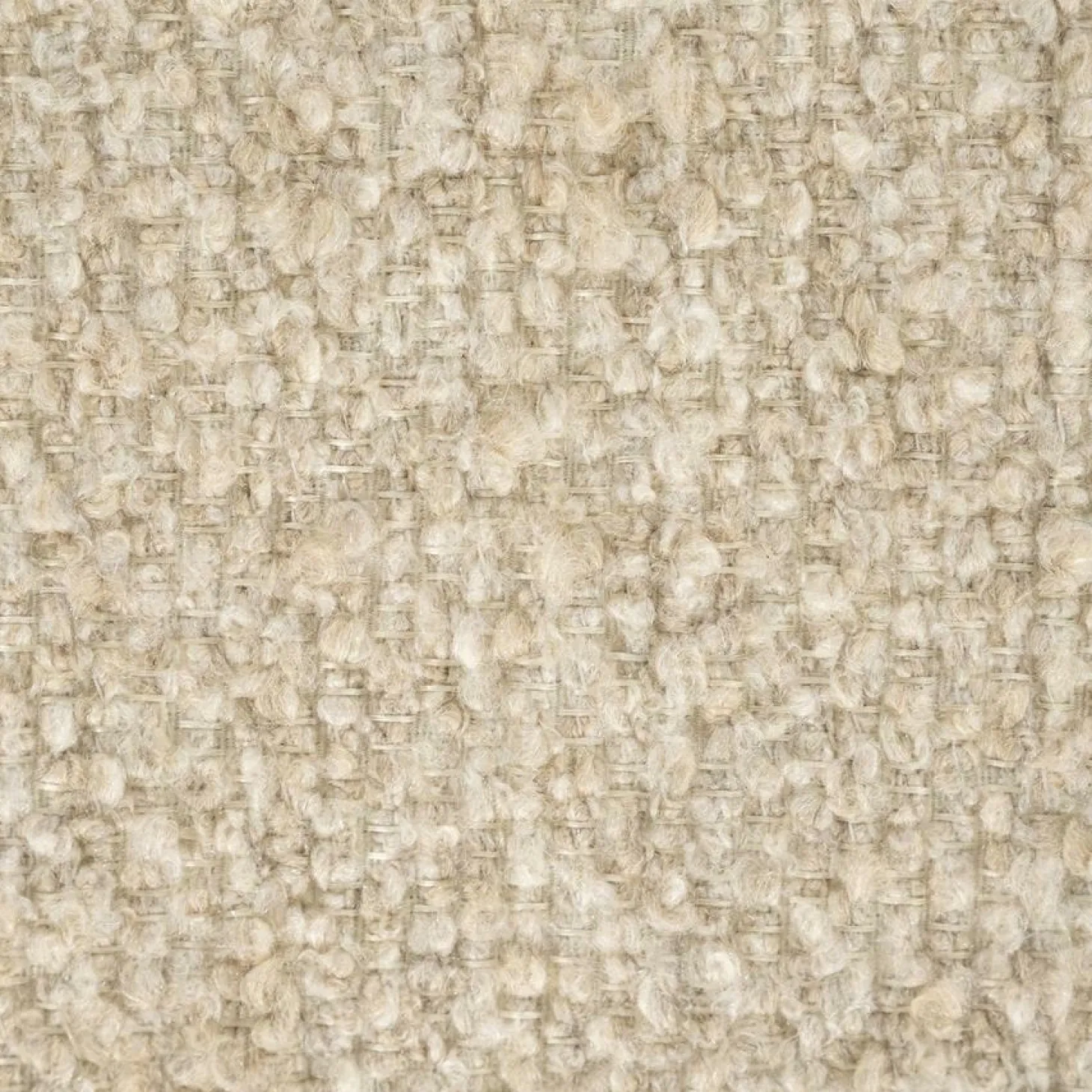 Bankje George Bouclé en essenhout 133cm - Beige - Loft24.nl