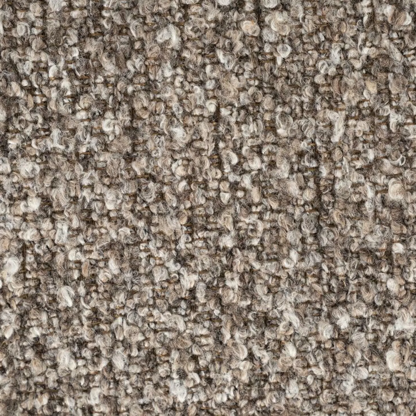 Bankje George Bouclé en essenhout 133cm - Taupe - Loft24.nl