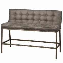 Barbank Vasco 110 cm Grijs (zithoogte 67 cm) - Loft24.nl