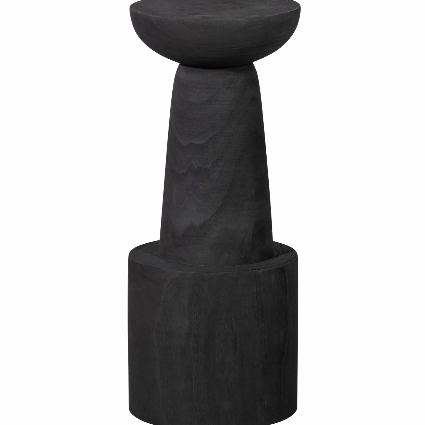 Barkruk Bink Paulowniahout Zwart (zithoogte 76cm) - Loft24.nl