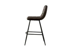 Barkruk Navarra Lederlook - Cognac (zithoogte 75 cm) - Loft24.nl