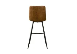 Barkruk Navarra Lederlook - Cognac (zithoogte 75 cm) - Loft24.nl