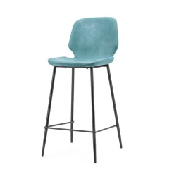 Barkruk Seashell blauw (zithoogte 65cm) - Loft24.nl