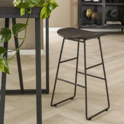 Barkruk Teca Vine Teakhout (zithoogte 61 cm) - Set van 4 stuks - Loft24.nl