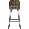 Barkruk Vogue - Bouquet Zwart (zithoogte 80 cm) - Loft24.nl