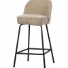 Barkruk Vogue 3D Chenille - Zand (zithoogte 65cm) - Loft24.nl