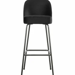 Barkruk Vogue Fluweel - Zwart (zithoogte 80cm) - Loft24.nl
