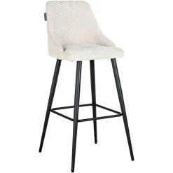 Barstoel Brooke Chenille Creme - set van 2 - Loft24.nl