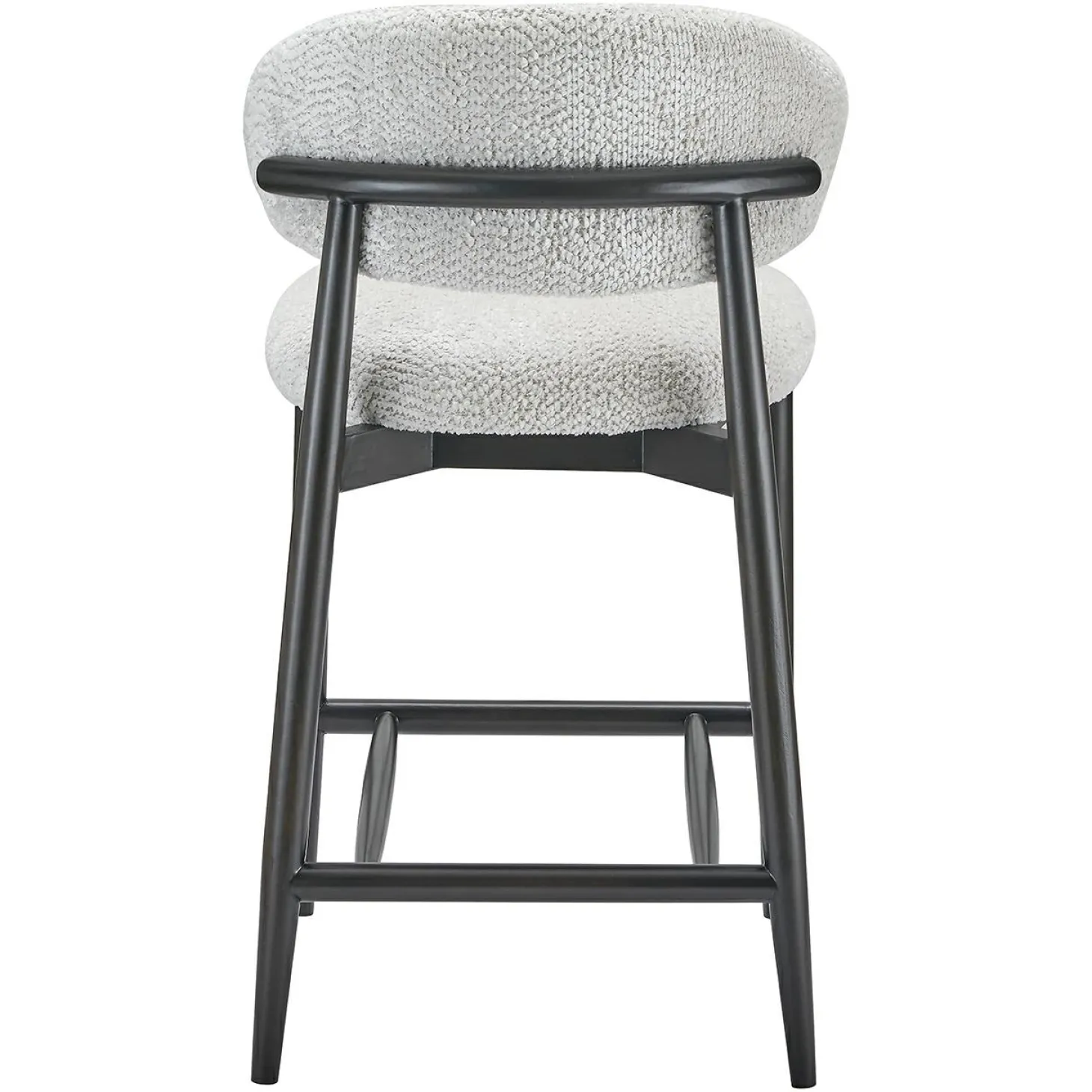 Barstoel Cherry Chenille Crème - zithoogte 66cm - Loft24.nl