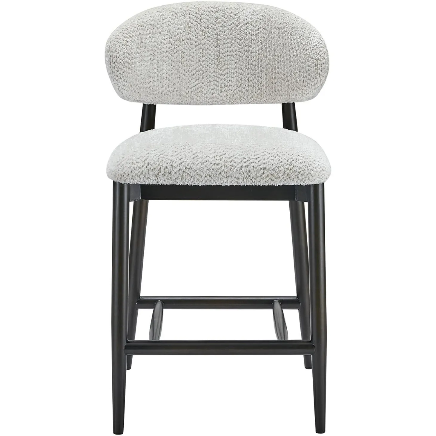 Barstoel Cherry Chenille Crème - zithoogte 66cm - Loft24.nl