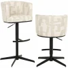 Barstoel Cheyenne Graffic - Beige - Loft24.nl