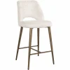 Barstoel Delphine Chenille Crème - zithoogte 66,5cm - Loft24.nl