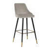 Barstoel Imani Velvet Khaki - zithoogte 77cm - Loft24.nl