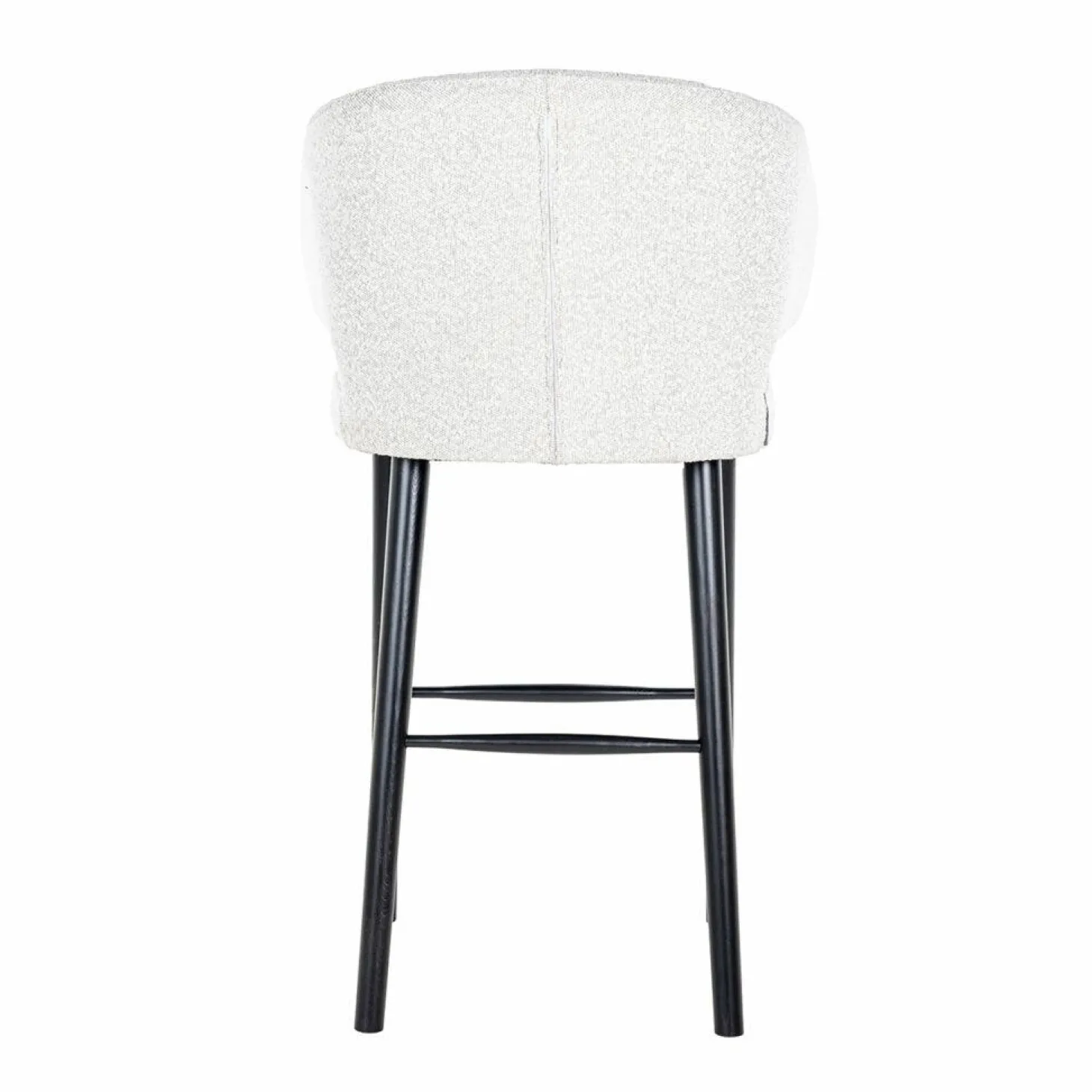 Barstoel Indigo Bouclé Wit - zithoogte 76cm - Loft24.nl