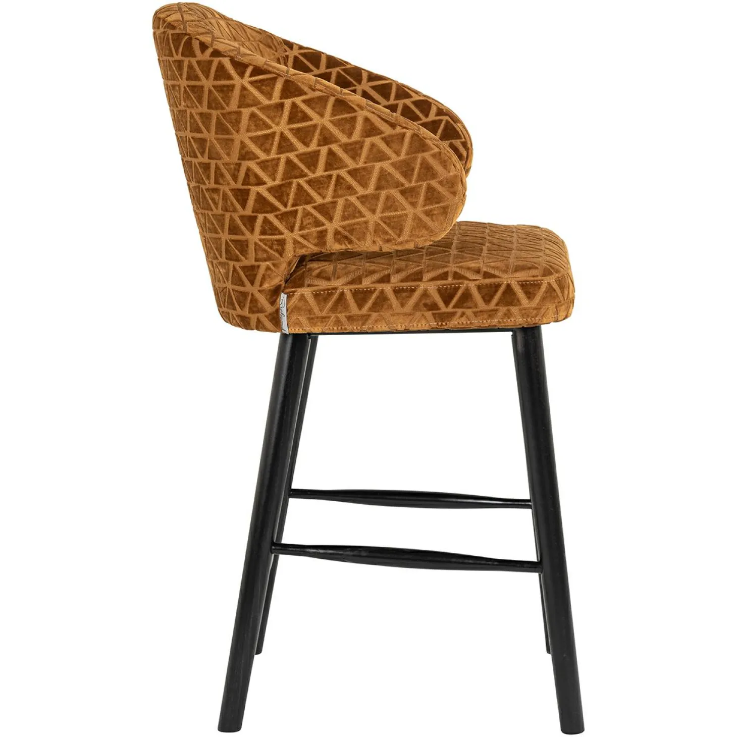 Barstoel Indigo Triangle Goud - zithoogte 68cm - Loft24.nl