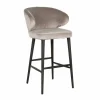 Barstoel Indigo Velvet Khaki - zithoogte 76cm - Loft24.nl
