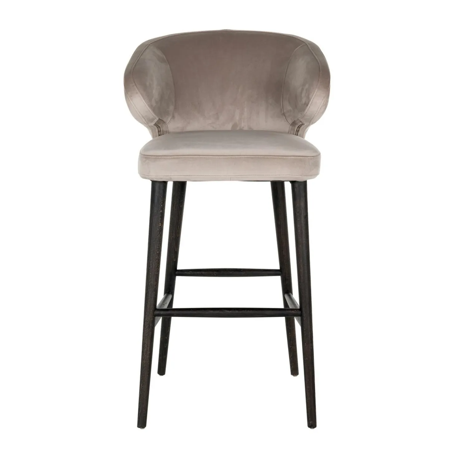 Barstoel Indigo Velvet Khaki - zithoogte 76cm - Loft24.nl