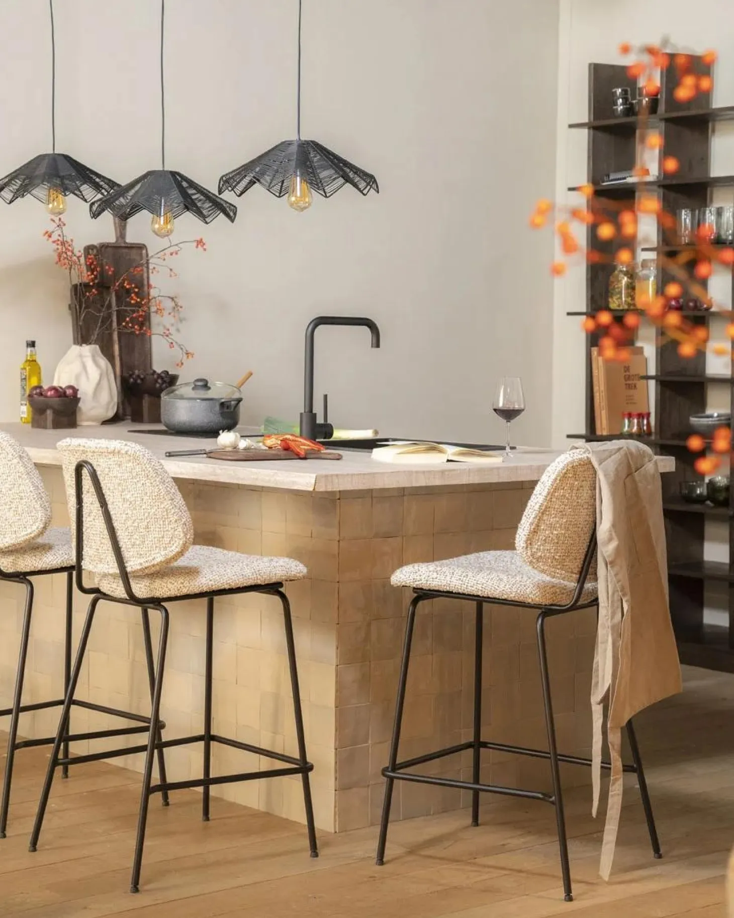 Barstoel Jon - Beige Maywood - Loft24.nl