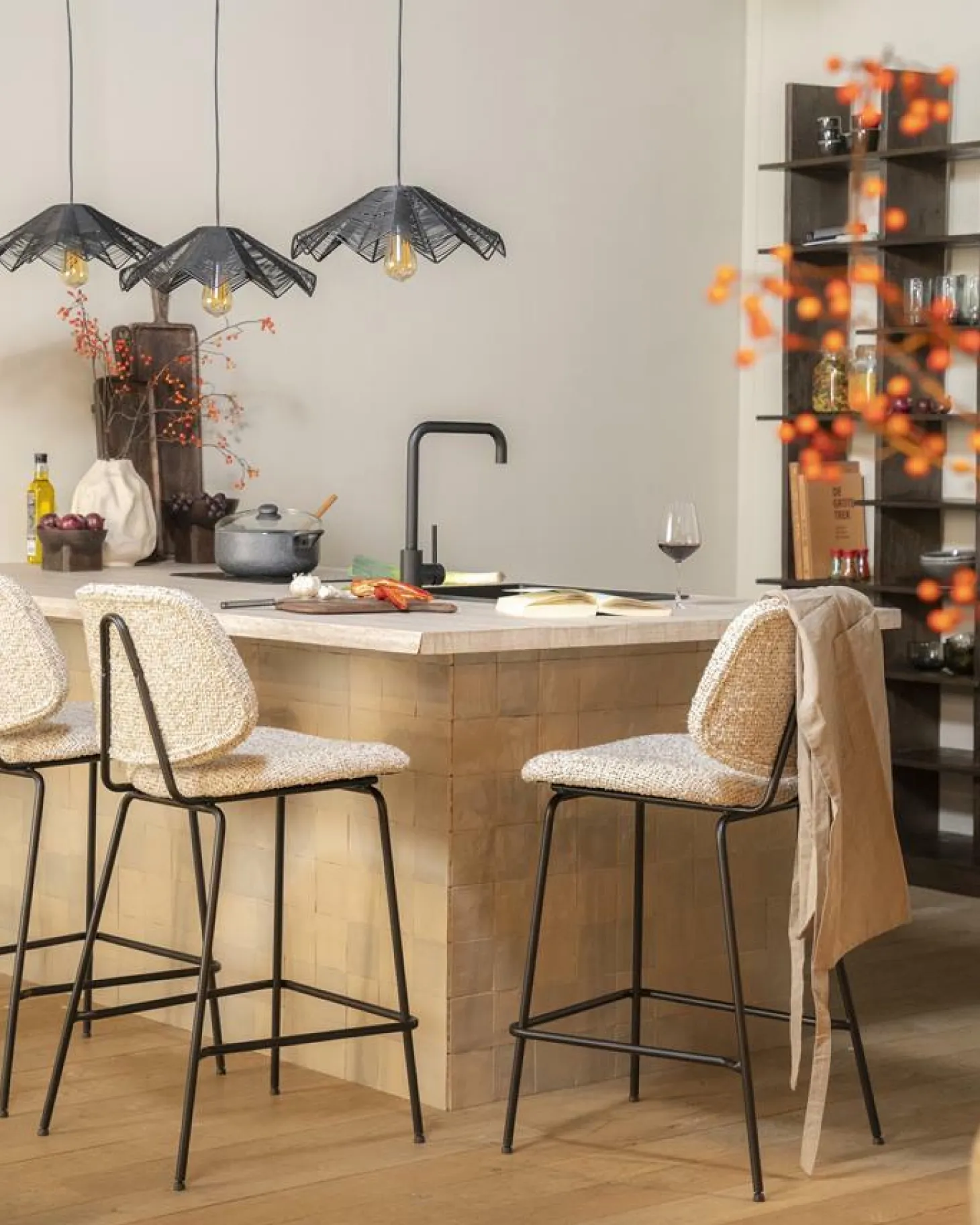 Barstoel Jon - Taupe Maywood - Loft24.nl