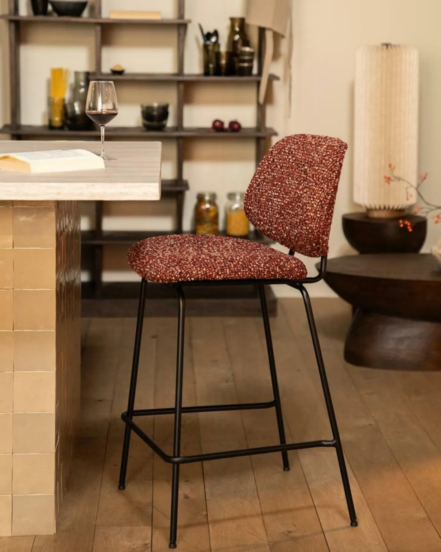 Barstoel Jon - Taupe Maywood - Loft24.nl
