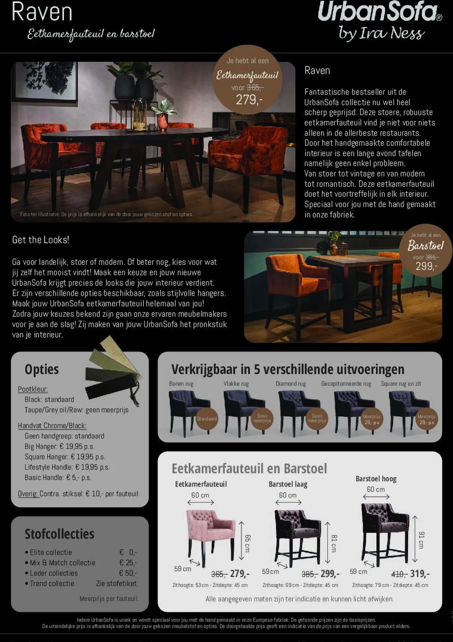 Barstoel Odin - zelf samenstellen - Loft24.nl