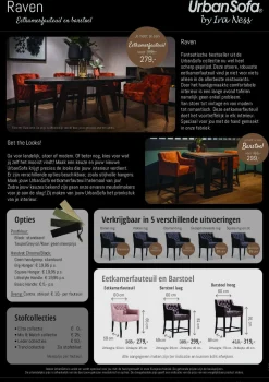 Barstoel Raven - zelf samenstellen - Loft24.nl