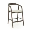 Barstoel Rayven Essen en stof Bruin (zithoogte 65cm) - Loft24.nl