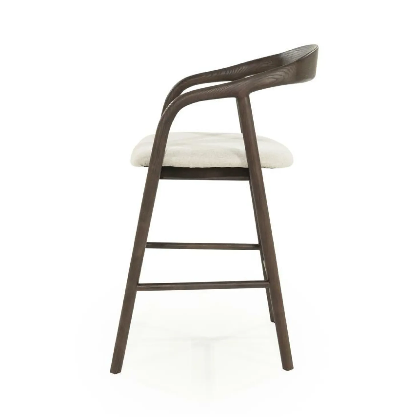 Barstoel Rayven Essen en stof Bruin (zithoogte 65cm) - Loft24.nl