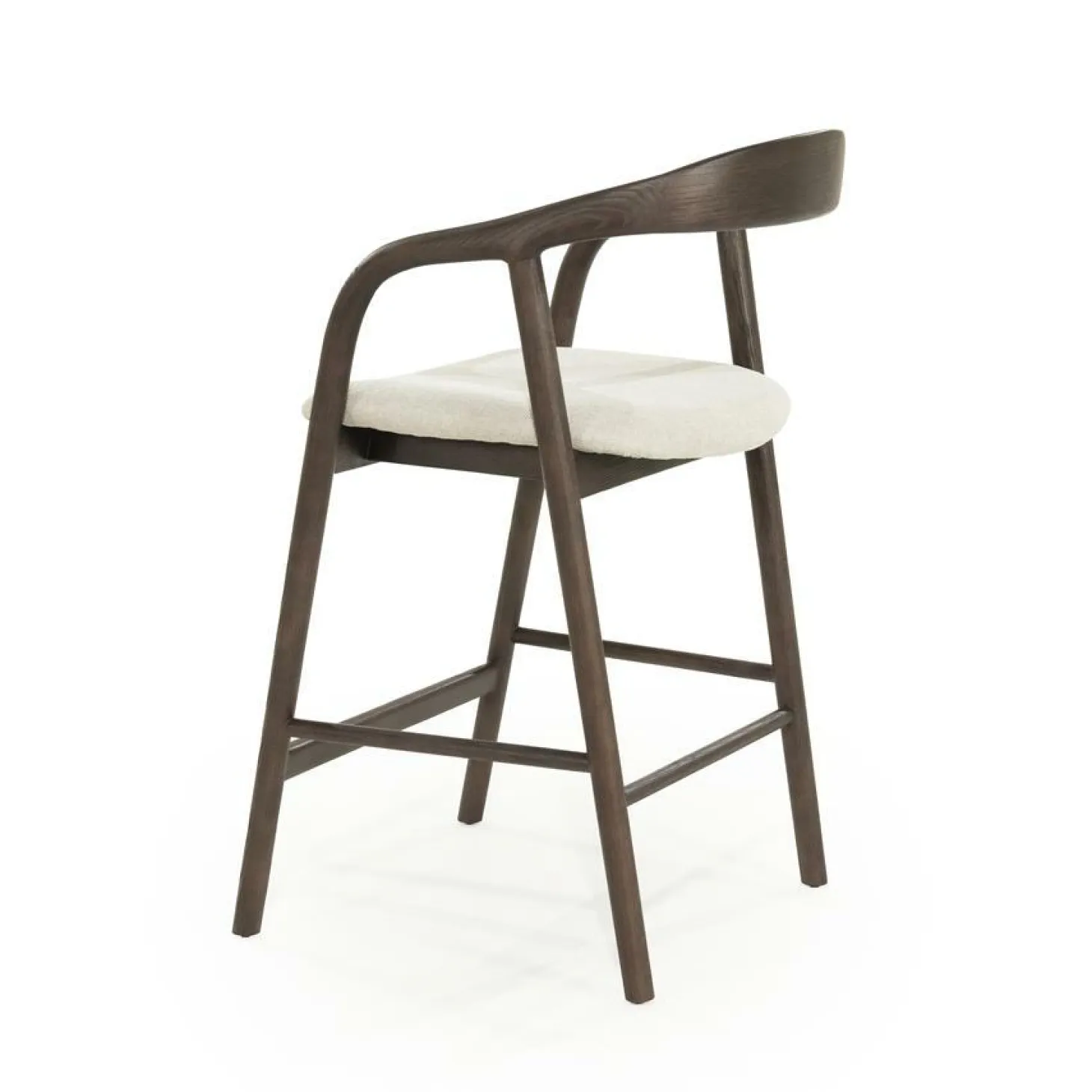 Barstoel Rayven Essen en stof Bruin (zithoogte 65cm) - Loft24.nl