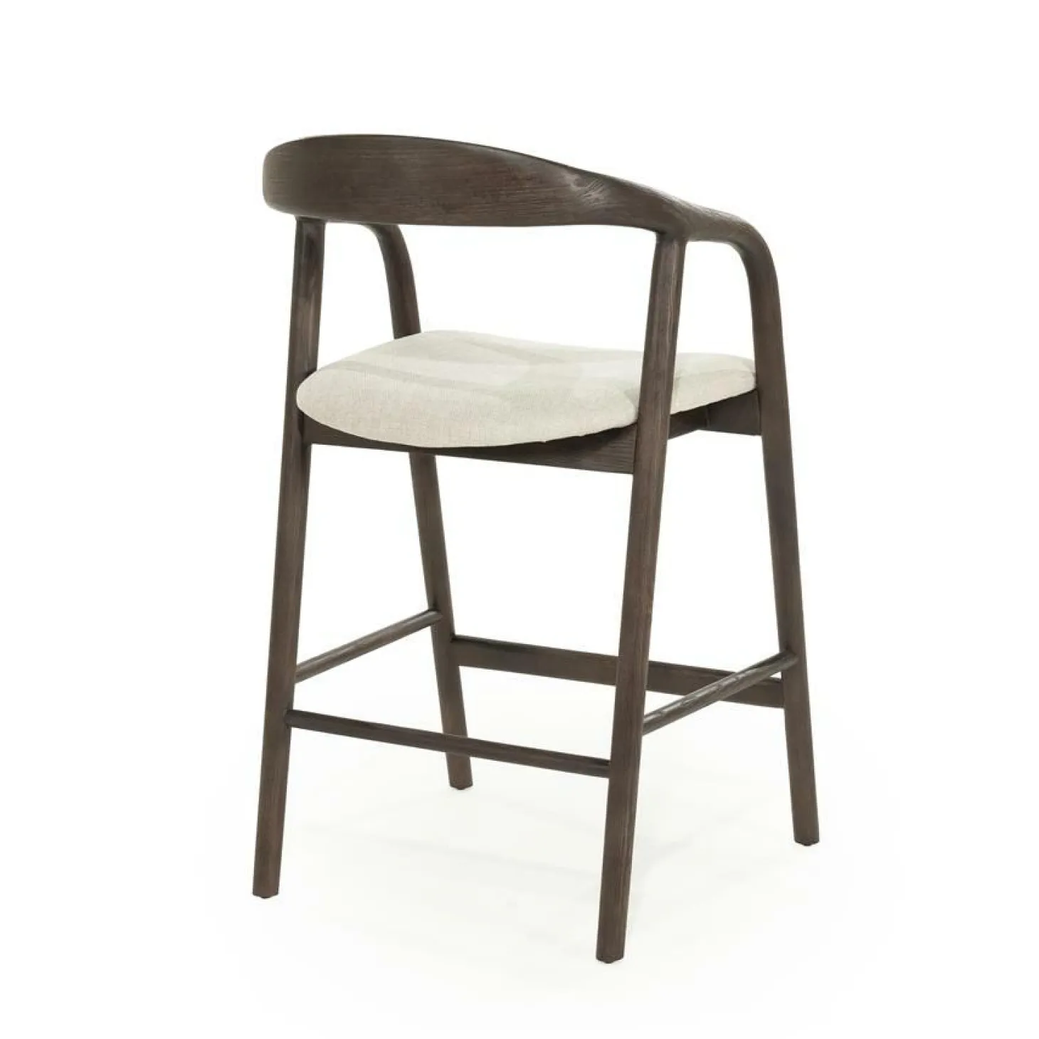Barstoel Rayven Essen en stof Bruin (zithoogte 65cm) - Loft24.nl