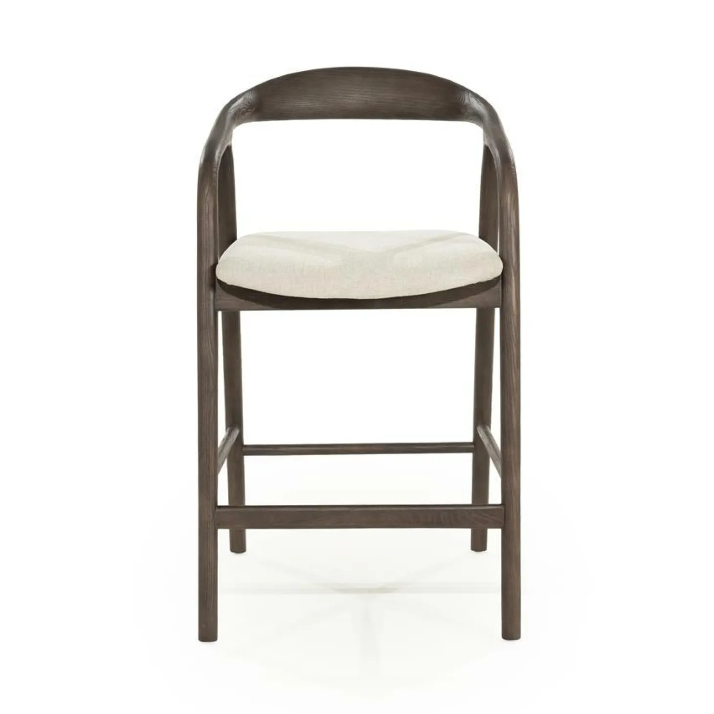 Barstoel Rayven Essen en stof Bruin (zithoogte 65cm) - Loft24.nl