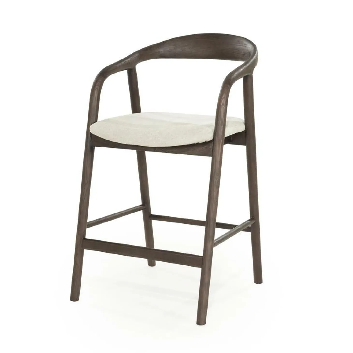 Barstoel Rayven Essen en stof Bruin (zithoogte 65cm) - Loft24.nl