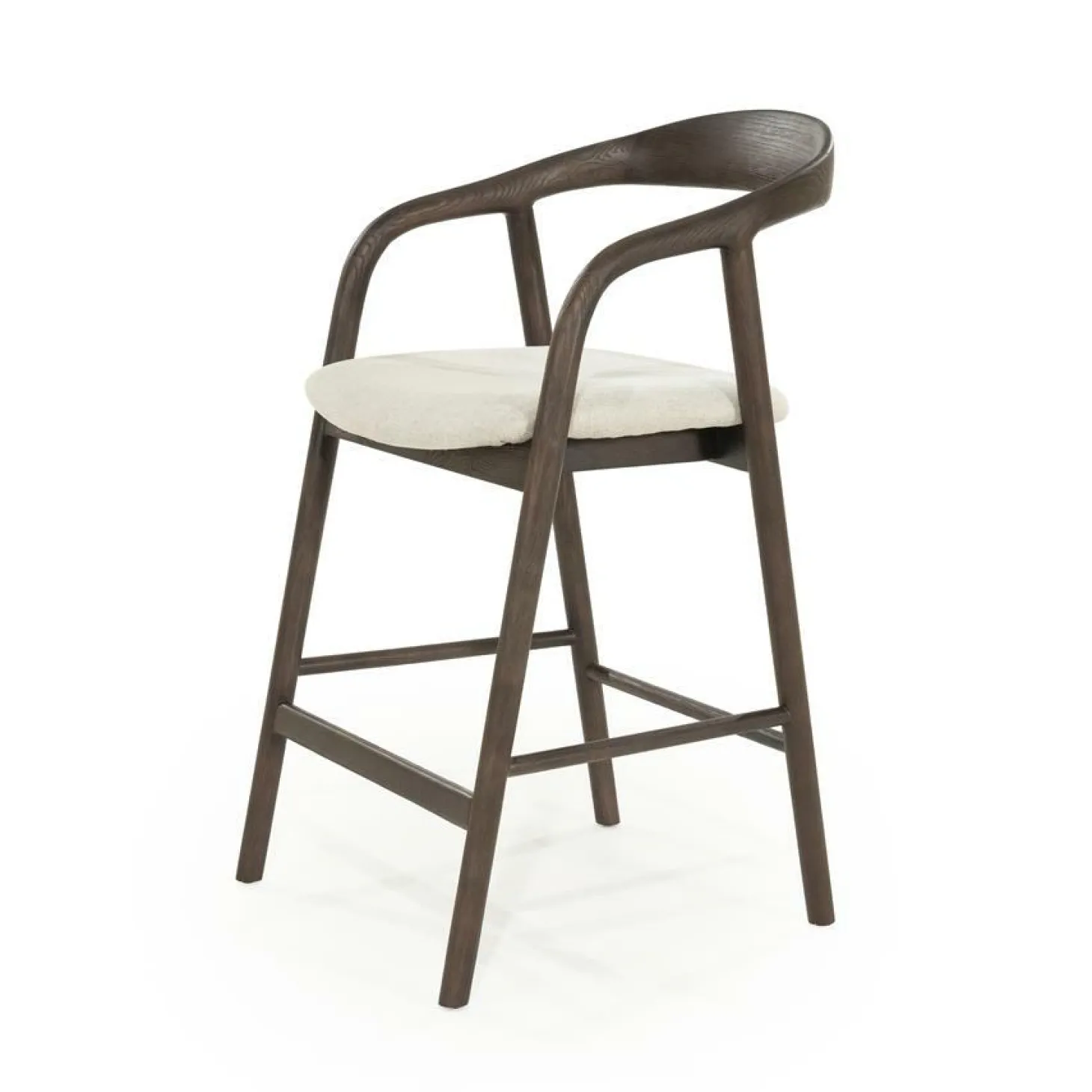 Barstoel Rayven Essen en stof Bruin (zithoogte 65cm) - Loft24.nl