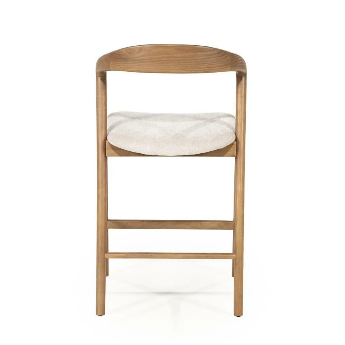 Barstoel Rayven Essen en stof Lichtbruin (zithoogte 65cm) - Loft24.nl