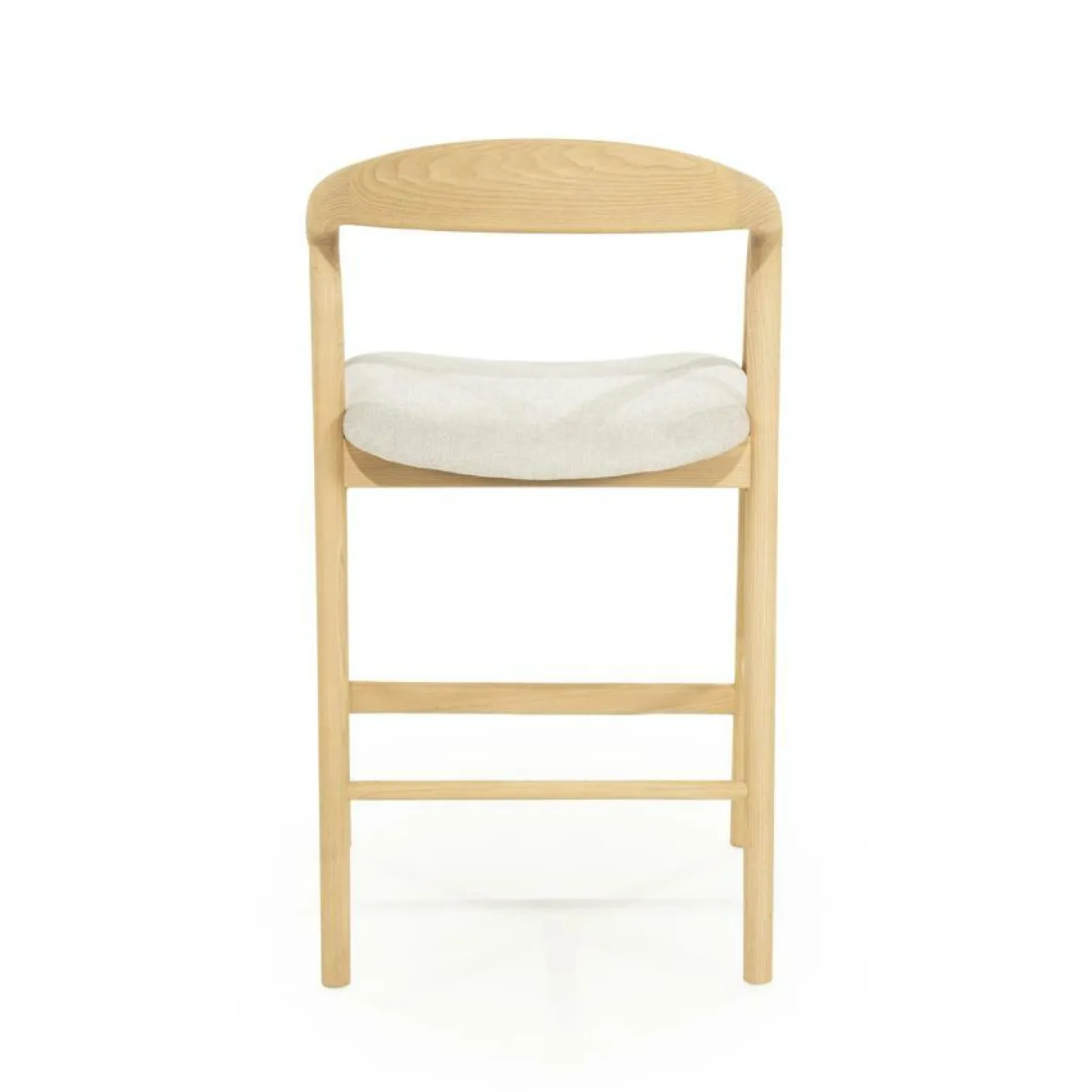 Barstoel Rayven Essen en stof Naturel (zithoogte 65cm) - Loft24.nl