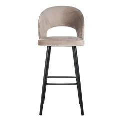 Barstoel Savoy Velvet Khaki - zithoogte 82cm - Loft24.nl