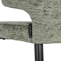 Barstoel Taylor Chenille Groen - zithoogte 76cm - Loft24.nl