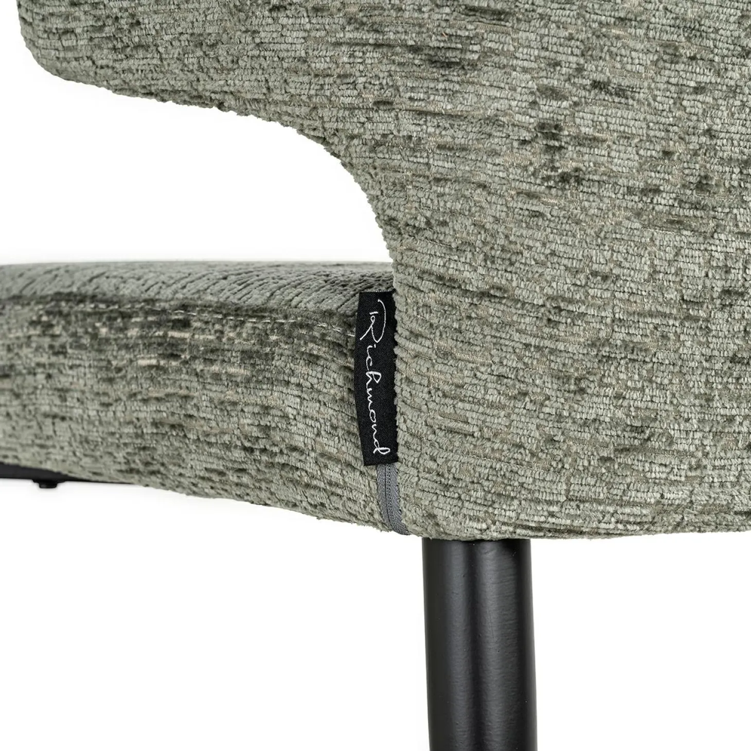 Barstoel Taylor Chenille Groen - zithoogte 76cm - Loft24.nl