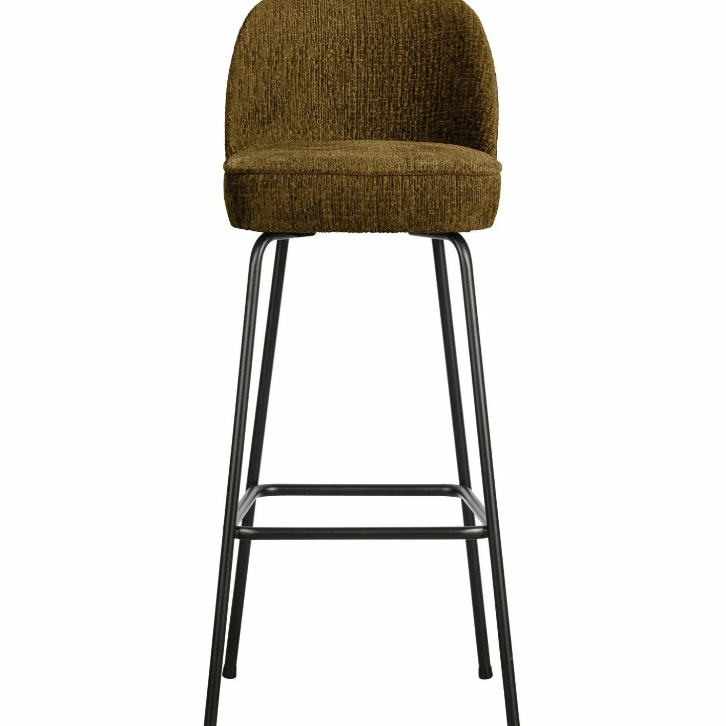 Barstoel Vogue Structure Velvet - Brass (zithoogte 80cm) - Loft24.nl