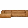 Bean hoekbank links cognac - Loft24.nl