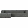Bean hoekbank links grove melange stof terrazzo - Loft24.nl