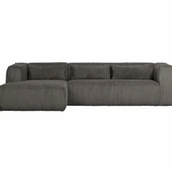 Bean hoekbank links grove ribstof terrazzo - Loft24.nl